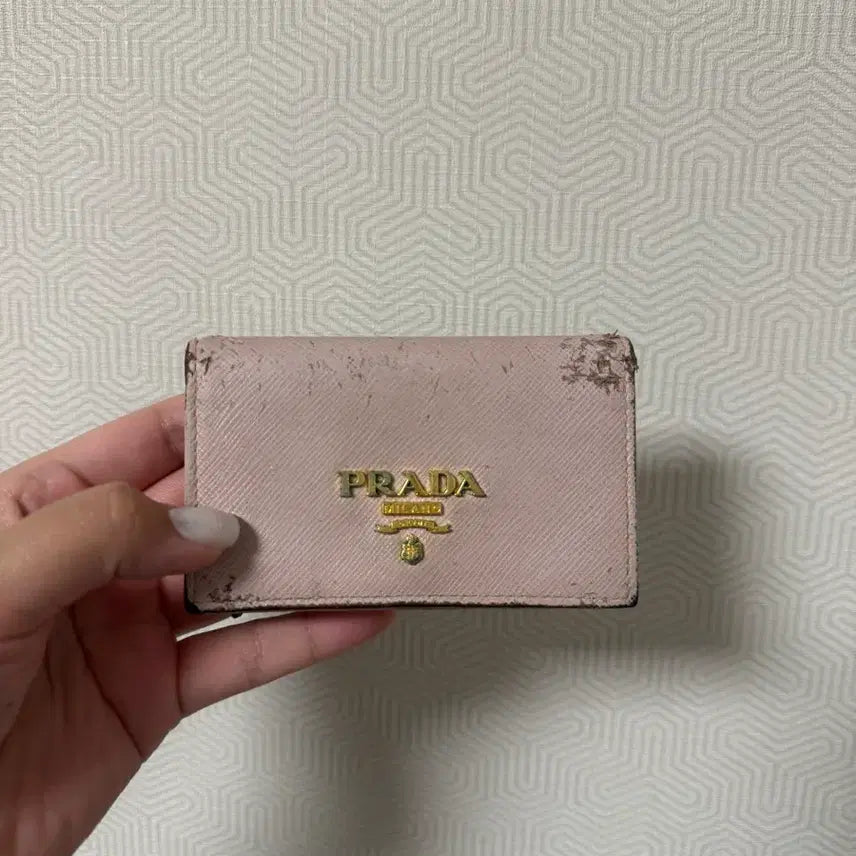 [BUNJANG] Prada Saffiano Wallet Pink / [정품] 프라다 사피아노 지갑 핑크
