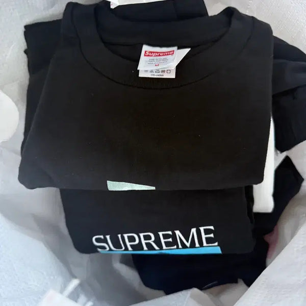 [BUNJANG] Supreme Prayer Box Logo T-Shirt White/Black / 슈프림 프레이어 카드 박스 로고 티 티셔츠 화이트 블랙 시스 블랙