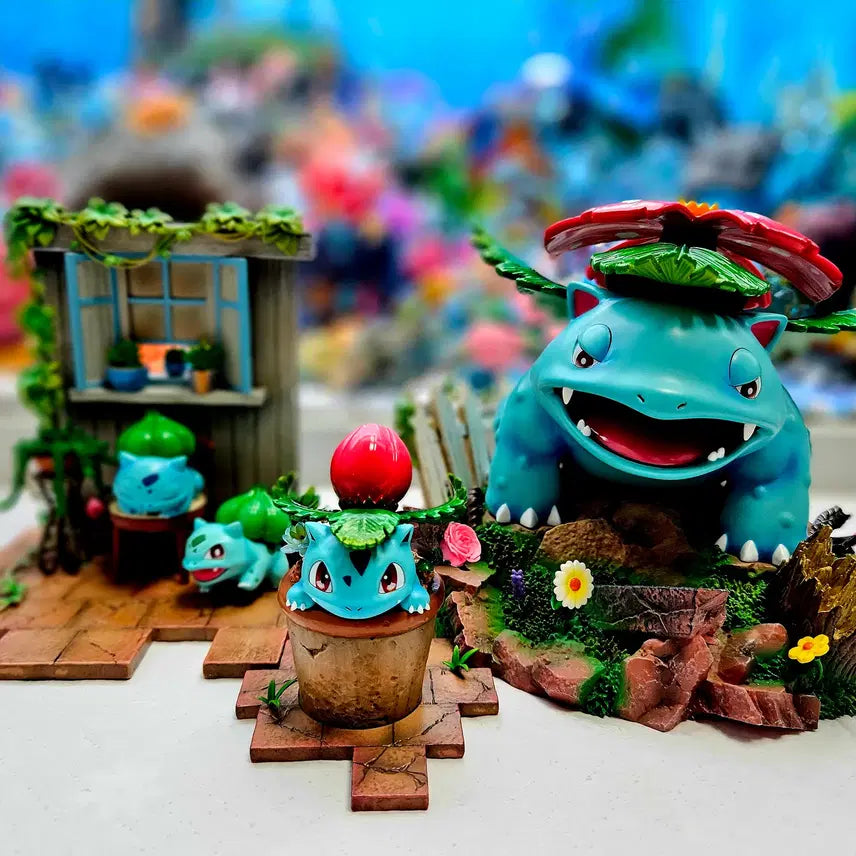 [BUNJANG] Scale World Venusaur Evolution Tree Diorama Pokemon Resin / 스케일월드 JP 이상해꽃 진화트리 디오라마 포켓몬 레진