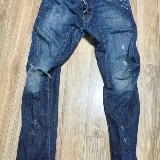 [BUNJANG] DSQUARED2 Green Washed Slim Biker Jeans Size 44 / 디스퀘어드 2 녹워싱 슬림바이커 44