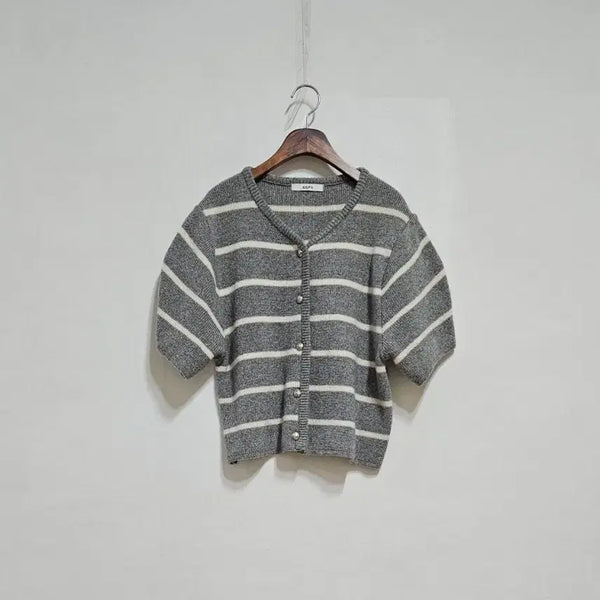 [BUNJANG] Wool Blend Puff Sleeve Cardigan / 울블렌드 퍼프 가디건