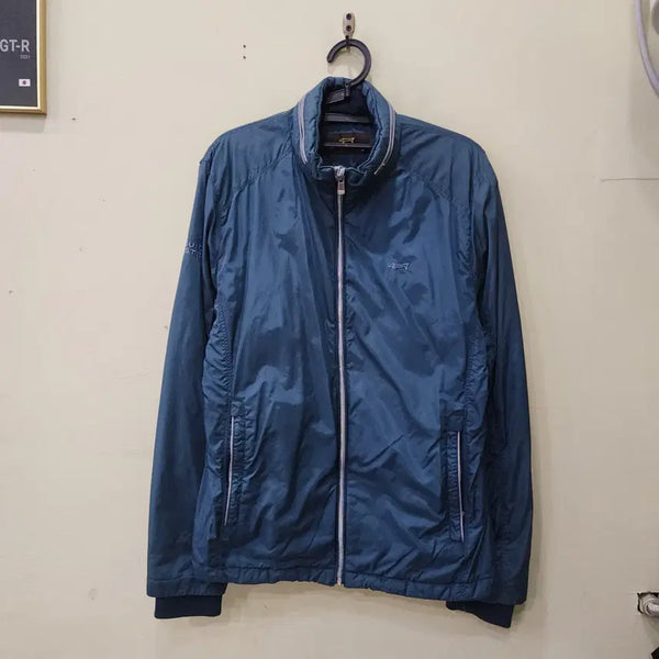 [BUNJANG] Louis Castel Dark Blue Nylon Zip-Up Jacket (L) / [100/L] 루이까스텔 다크블루 나일론 집업 자켓