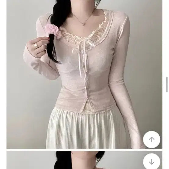 [BUNJANG] Ably Sunny Look Pink Top / 에이블리시즈니룩 핑크색 상의