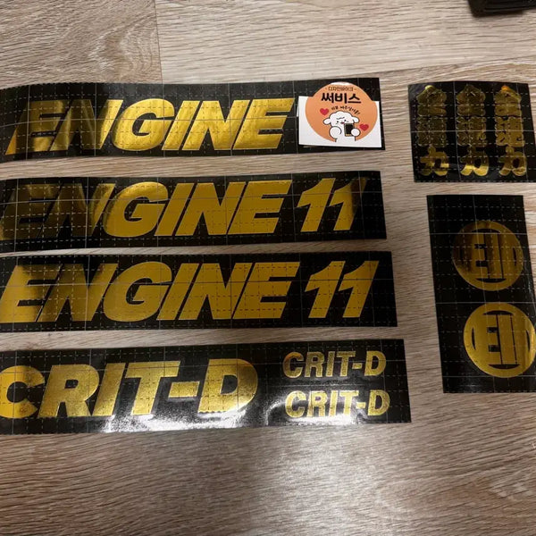 [BUNJANG] Engine11 Crit-D Gold Decal Bicycle Frame / 엔진11 크릿디 금장 데칼 사진 그대로 나갑니다.
