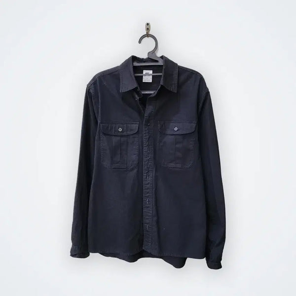 [BUNJANG] Nike Slim Fit Shirt Black / [M] 나이키 슬림핏 셔츠 블랙