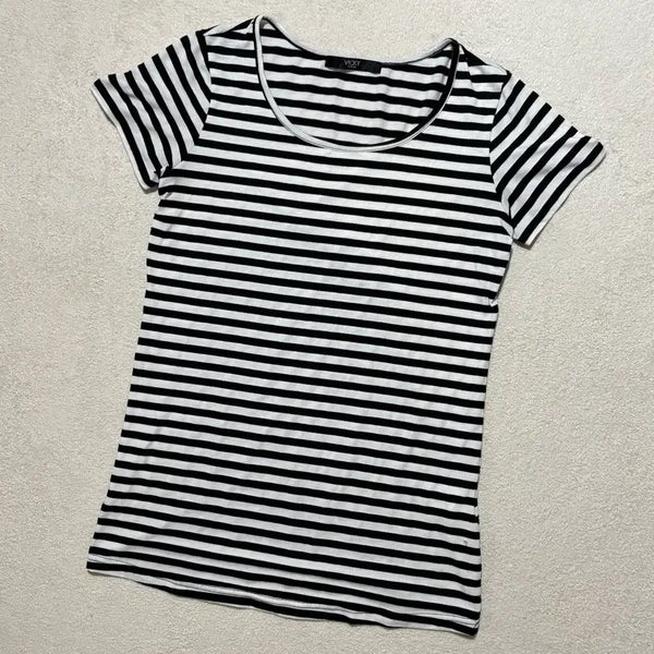 [BUNJANG] Japanese Vintage Stripe Short Sleeve Top / 일본빈티지 스트라이프 반팔 탑