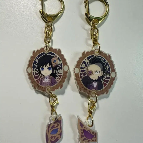 [BUNJANG] Ufotable 2023 Halloween Keychain Bundle Set (Giyu, Genya) / (일괄) 유포테이블 23 할로윈 키링 기유, 겐야