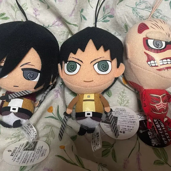 [BUNJANG] Attack on Titan Nui-Gurumi Set Eren Mikasa Colossal Titan Ichiban Kuji / 진격의 거인 누이구르미 3종 에렌 미카사 초대형거인  제일복권