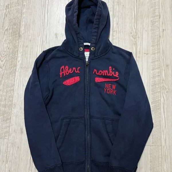 [BUNJANG] Abercrombie & Fitch Navy Hoodie Zip-Up L / 아베크롬비 후드집업 네이비 L