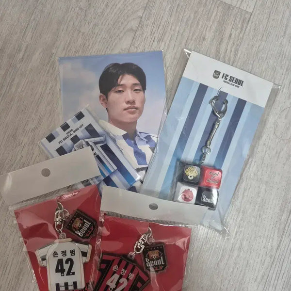 [BUNJANG] Son Jeongbeom Keyring, Postcard, and Seoul Keycap Bundle / 손정범 키링 엽서 서울키캡 판매합니다