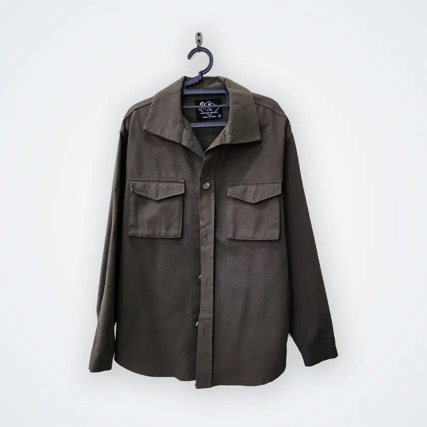[BUNJANG] ReBorn Loose Fit Shirt Olive Green / [Free] ReBorn 루즈핏 셔츠 올리브그린