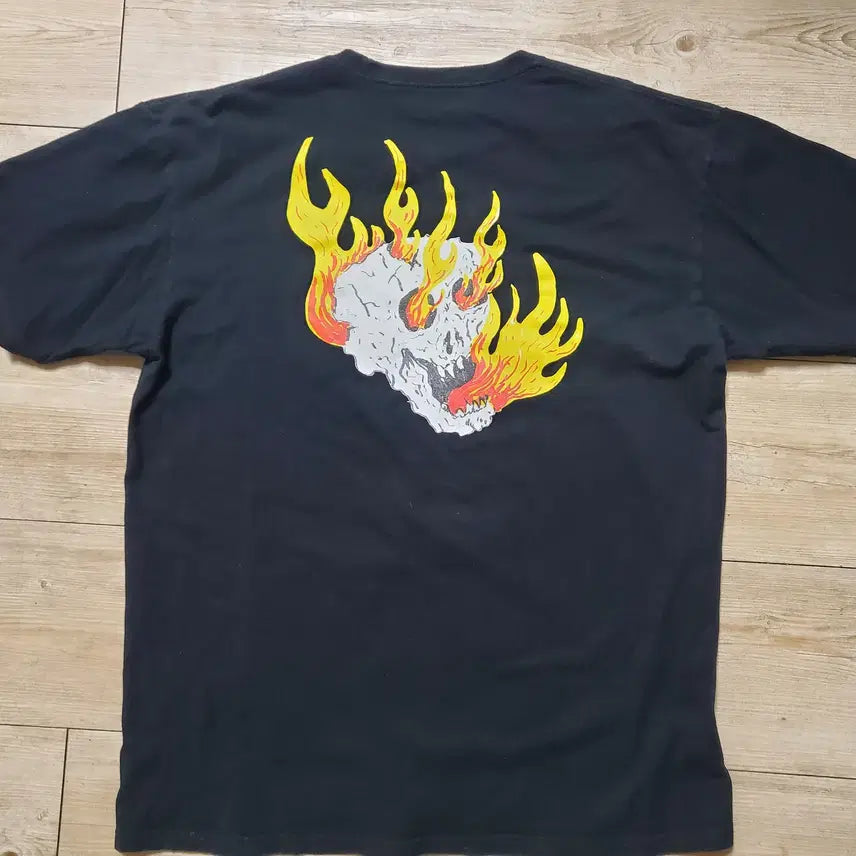 [BUNJANG] Vans Skull Flame T-Shirt / 반스 스컬 플레임 티셔츠