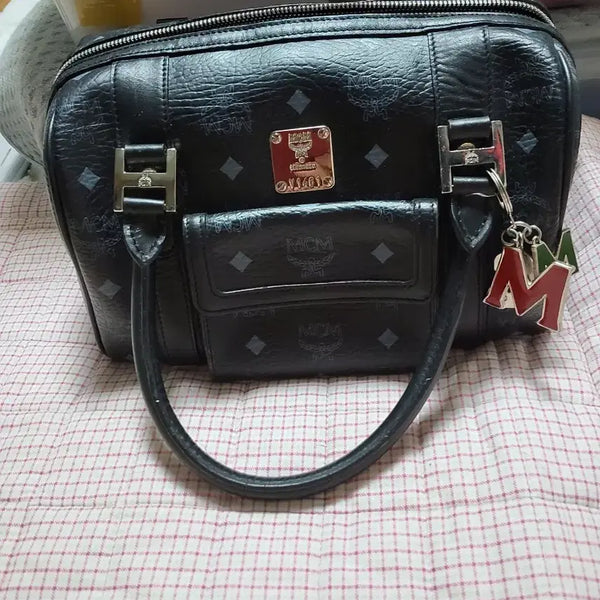 [BUNJANG] MCM Women's Black Tote Bag Shoulder Bag / MCM 엠씨엠 여성 토트백 숄더백 블랙