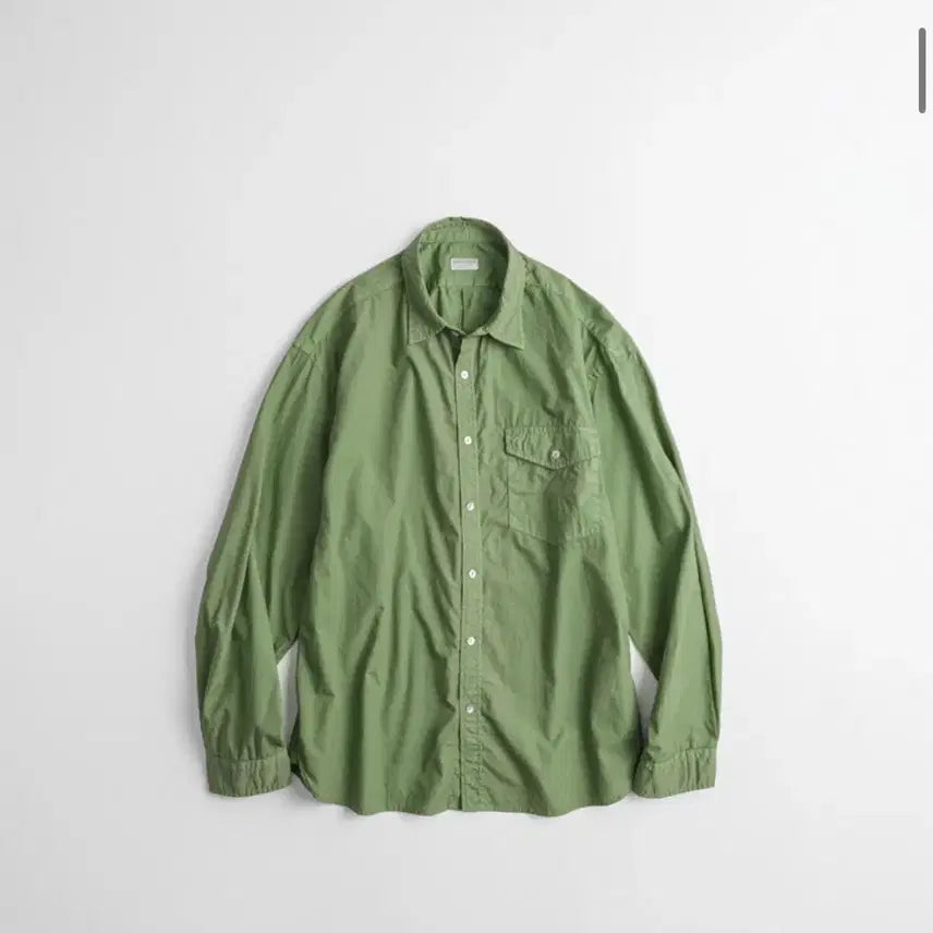 [BUNJANG] BEHAVE DYED POPLIN CLASSIC SHIRT Grass Size 4 / 비헤비어 DYED POPLIN CLASSIC SHIRTS grass 4