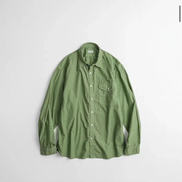 [BUNJANG] BEHAVE DYED POPLIN CLASSIC SHIRT Grass Size 4 / 비헤비어 DYED POPLIN CLASSIC SHIRTS grass 4
