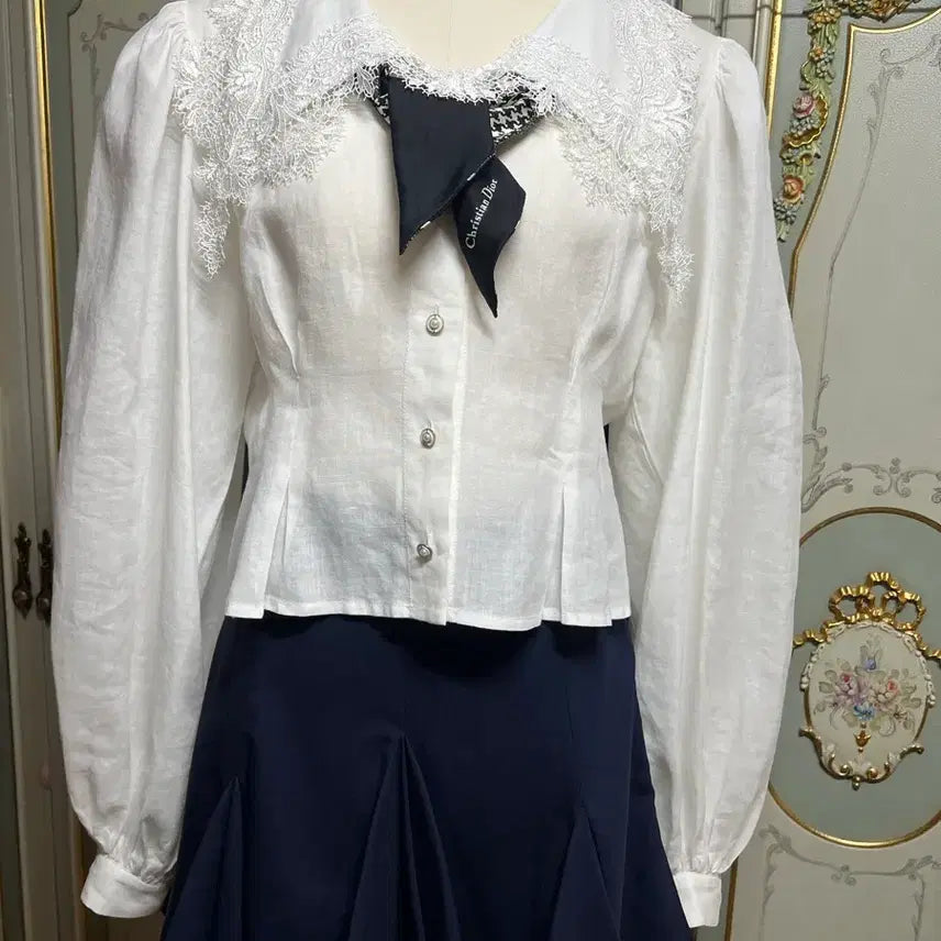[BUNJANG] JS New York 100% Linen Blouse / js뉴욕 린넨100%블라우스