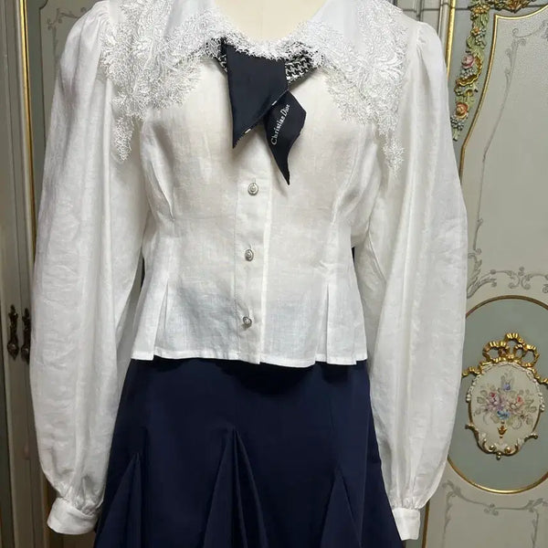 [BUNJANG] JS New York 100% Linen Blouse / js뉴욕 린넨100%블라우스