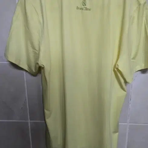 [BUNJANG] Frontline Basic Short-Sleeve T-Shirt Yellow L / 프론트라인 기본 반팔티 옐로우 새상품L