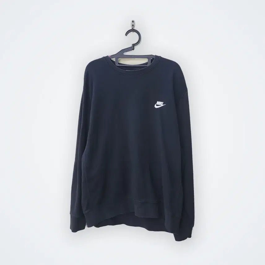 [BUNJANG] Nike Logo Embroidered Sweatshirt Black XL / [XL] 나이키 로고 자수 맨투맨 블랙