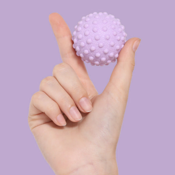 [BUNJANG] Purple Self Massage Ball - Elastic Soft Peanut Ball for Full Body, Calf Massage & Stretching / (보라색)셀프 마사지볼 탄력 소프트 마사지 땅콩볼 전신 종아리 마사지 스트레칭