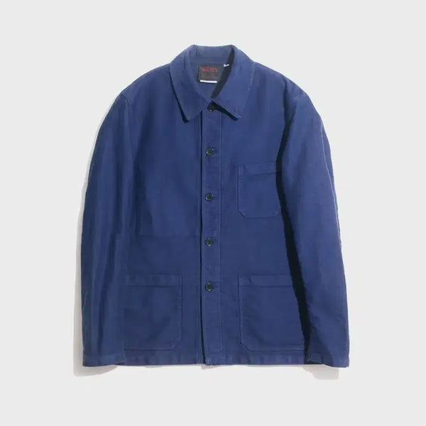 [BUNJANG] Vetra Moleskin Hydron French Work Jacket Blue / 베트라 / 몰스킨 하이드론 프렌치 워크 자켓 블루 / 50