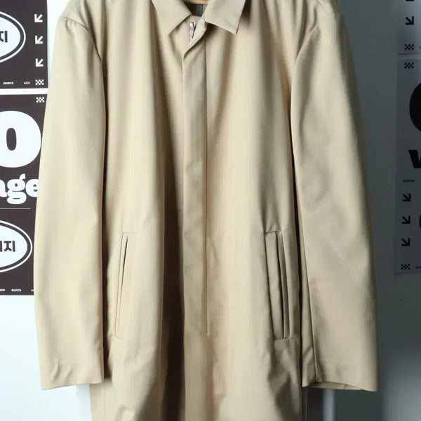 [BUNJANG] Zieg(지이크) Beige Zip-up Windbreaker Jumper Jacket (XL-2XL) / (XL-2XL) 지이크 집업 바람막이 점퍼자켓 베이지 롱-H38503