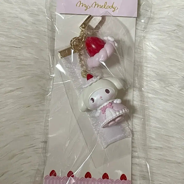 [BUNJANG] Sanrio My Melody Whipping Cake Strap Keychain / 산리오 마이멜로디 휘핑케이크 스트랩 키링
