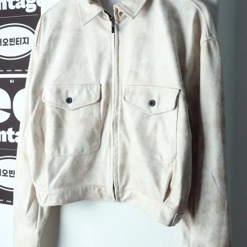 [BUNJANG] Deep Dive Zip-Up Windbreaker Jumper Jacket (W-M-L) / W(M-L) 딥인다이브 집업 바람막이 점퍼자켓 크롭 워싱-H38507