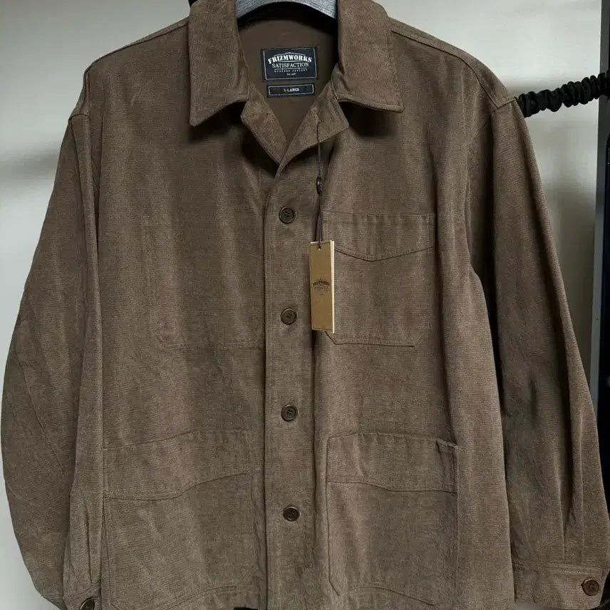 [BUNJANG] FrizmWORKS Moleskin Work Jacket Brown XL / [XL] 프리즘웍스 몰스킨 워크자켓 브라운 새상품