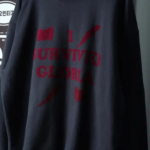 [BUNJANG] Brand Vintage Sweatshirt Charcoal Oversized Streetwear T-Shirt / (F) 브랜드빈티지 맨투맨 티셔츠 박시 차콜 스트릿-H38516