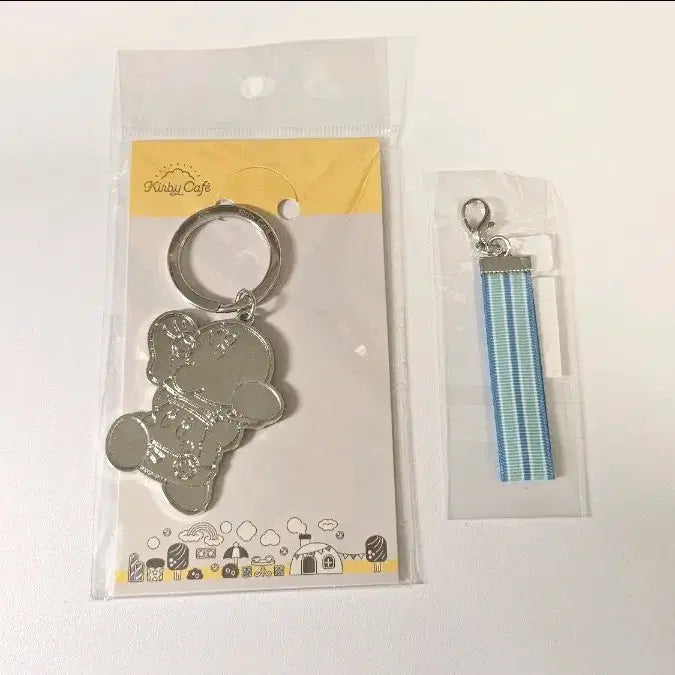 [BUNJANG] Kirby Cafe Waddle Dee Metal Keychain Set / 커비 카페 웨이들디 메탈 키링 세트