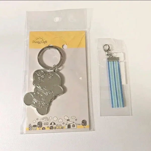 [BUNJANG] Kirby Cafe Waddle Dee Metal Keychain Set / 커비 카페 웨이들디 메탈 키링 세트
