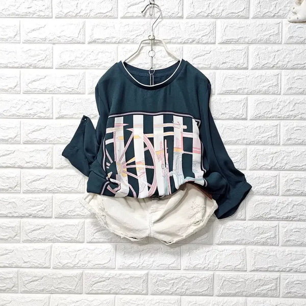 [BUNJANG] Print Blouse / 프린트 블라우스