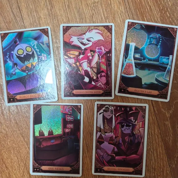 [BUNJANG] Hasbean Hotel Training Foil Cards Bundle Set (5 Cards) / 해즈빈호텔 트레이닝 포일 카드 5장 일괄 판매