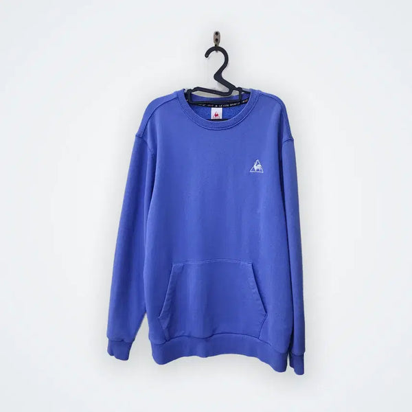 [BUNJANG] Le Coq Sportif Loose Fit Sweatshirt Sky Blue / [XL/105] 르꼬끄 스포르티프 루즈핏 맨투맨 스카이블루