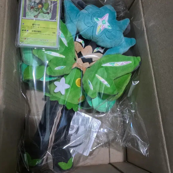 [BUNJANG] Pokemon Ogerpon Plush + Bloodmoon Ursaluna Card / 포켓몬 오거폰 봉제인형 + 벽록의가면 카드
