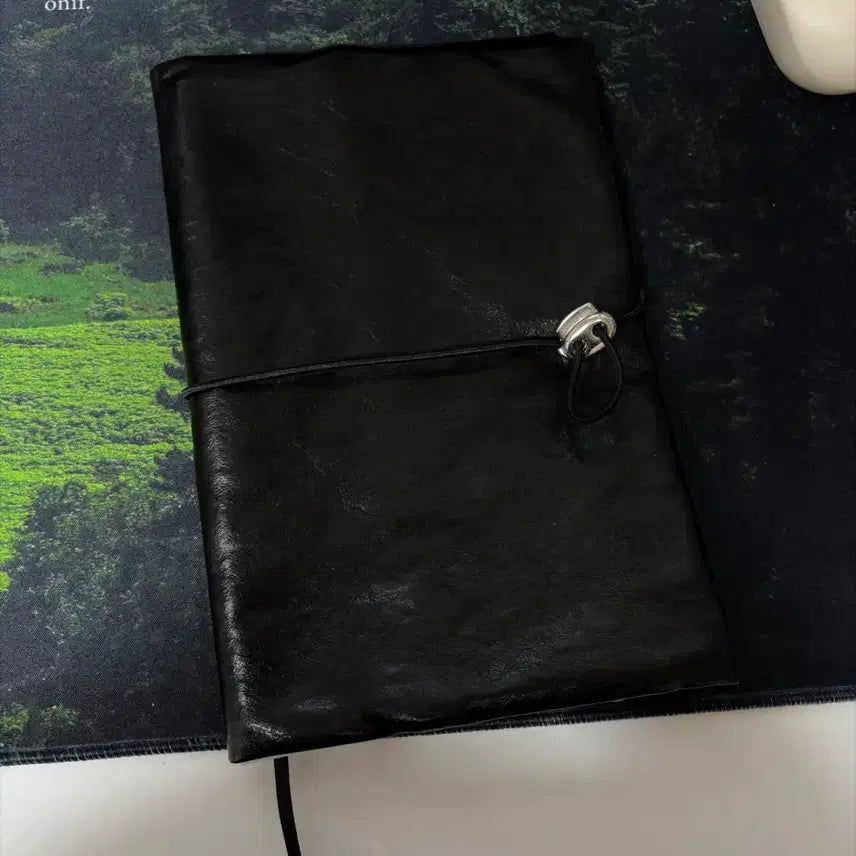 [BUNJANG] Petit Leather Book Cover Black / 페팃 petit 레더 북커버 블랙