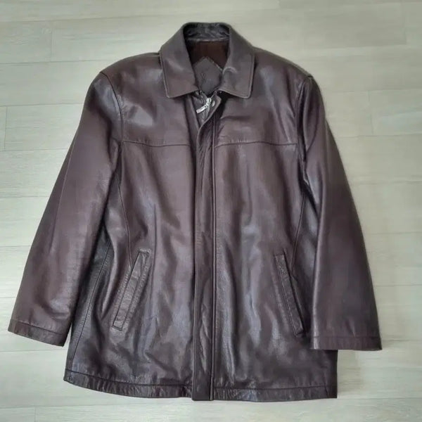 [BUNJANG] Yves Saint Laurent Lambskin Leather Jacket / 입생로랑(Yves Saint Laurent) 양가죽 레더 카라