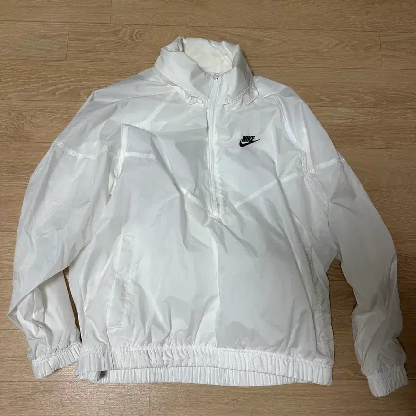 [BUNJANG] Nike White Anorak Windbreaker 2XL / 나이키 화이트 바람막이 2XL 아노락