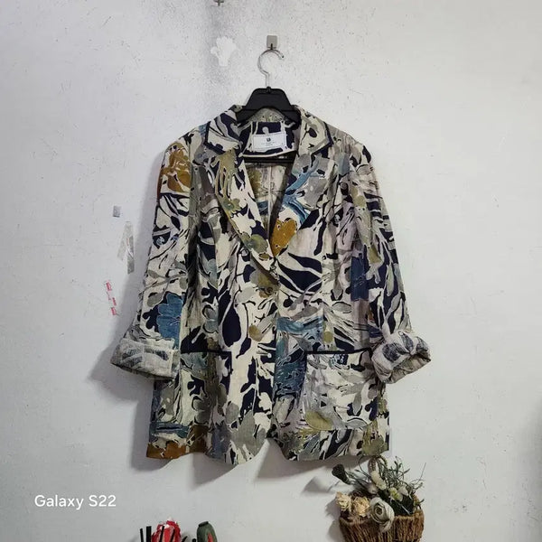 [BUNJANG] Linen Pattern Jacket / 린넨패턴 자켓