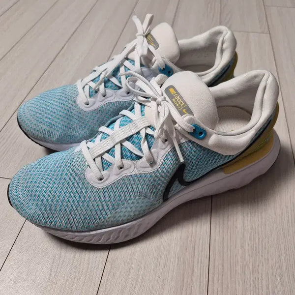 [BUNJANG] Nike React Miler 3 Men's Running Shoes / 나이키 러닝화 리액트 마일러 3 화이트 클로린 비비드 설퍼 운동화 사이즈265