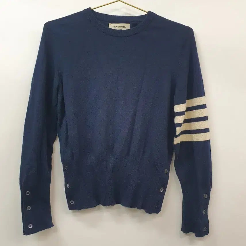 [BUNJANG] Thom Browne Cashmere Knit Navy / 톰브라운 캐시미어 니트 (1) 네이비