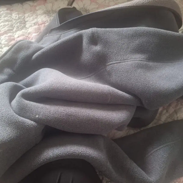 [BUNJANG] Gray Fleece Zip-Up Jacket / 회색 후리스 집업