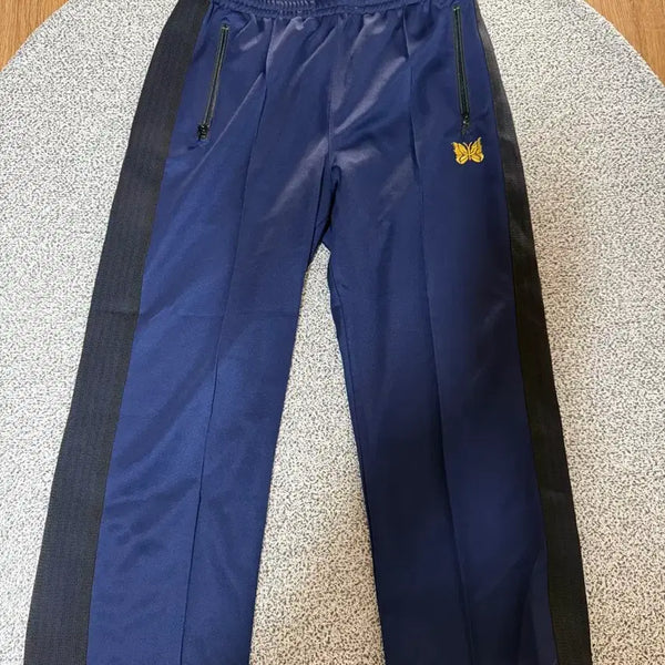 [BUNJANG] Needles Track Pant Straight Poly Smooth Navy/Black M / 니들스 (Needles) 트랙 팬츠 스트레이트 네이비/블랙 - M사이즈