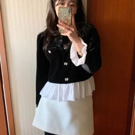 [BUNJANG] Bicy Ni Cozy Velvet Jacket / 바이씨니 꼬숑벨벳자켓