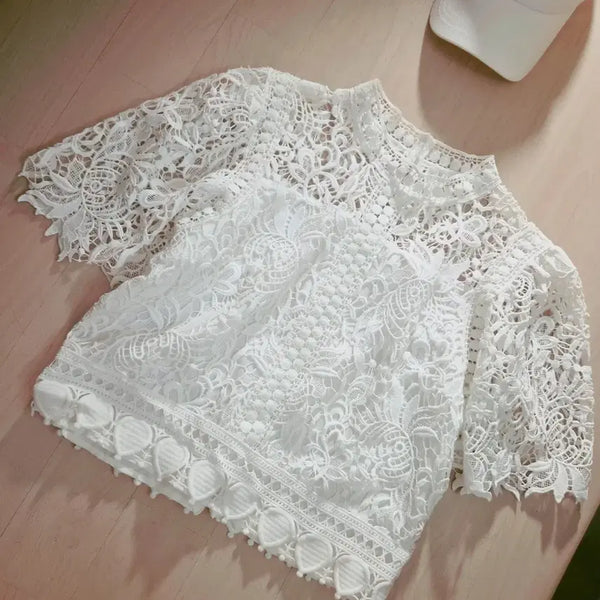 [BUNJANG] Luxury Lace Blouse / 레이스블라우스    럭셔리블라우스     블라우스