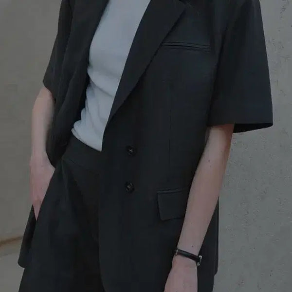 [BUNJANG] L'EVRE 23 Half Sleeve Jacket / 23년도 루에브르 하프슬리브 자켓