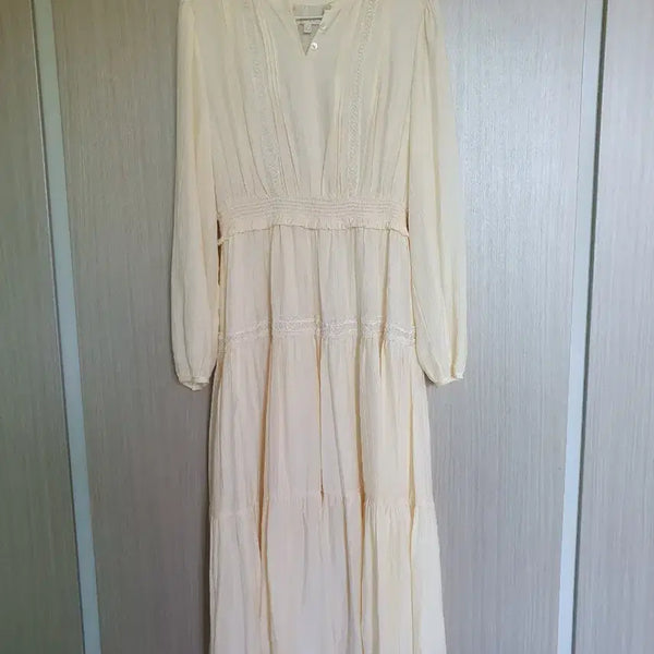 [BUNJANG] Plastic Island Rayon Long Dress Ivory / (새상품)M 플라스틱아일랜드 레이온 롱원피스