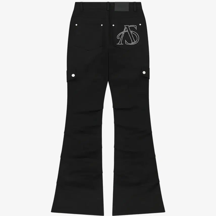 [BUNJANG] AZYOUARE Side Tuck Bootcut Pants Black M / 애즈유아 사이드 턱 부츠컷 팬츠 블랙 M
