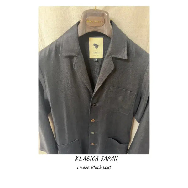 [BUNJANG] Klasica Japan Linen Black Work Coat / KLASICA JAPAN LINEN BLACK COAT